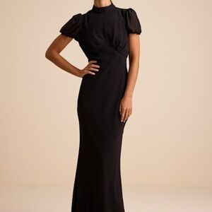 Lulus Langley Black Backless Maxi Dress - Size M